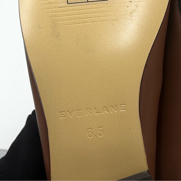 NEW Everlane Rum Brown Leather The Day Mary Jane Flat in Size 6.5 - Picture 14 of 16